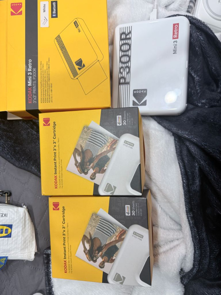 코닥 미니3 레트로 포토프린터 P300R 카트리지 2개포함--7