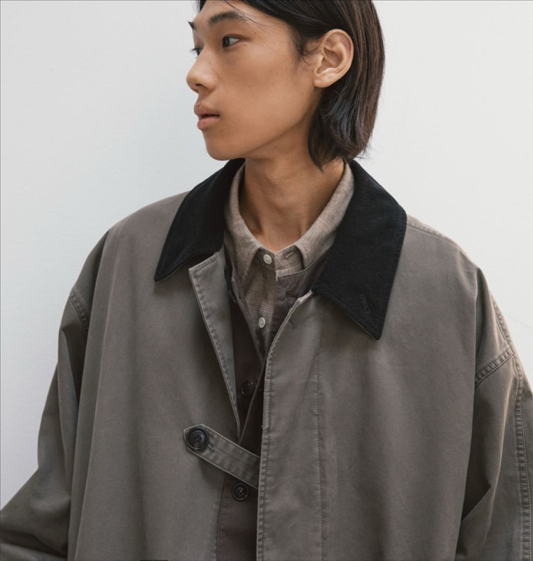 어나더오피스25fwBonjour Mac Coat (Gray mocha)01판매 이미지