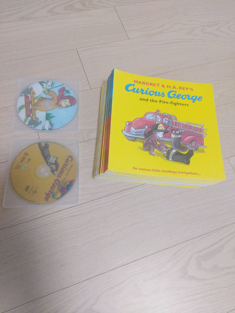 (정품)큐리어스조지 1권 + dvd 2개+mp3음원30개--1