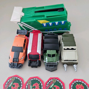 공룡메카드 카슈터 캡쳐카4종 랜덤카드 4종