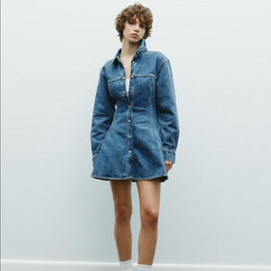 zara 자라 TRF 데님 미니 원피스 새상품