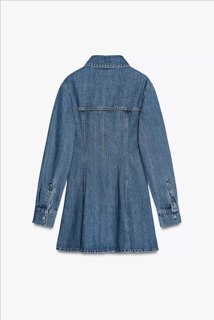 zara 자라 TRF 데님 미니 원피스 새상품--8