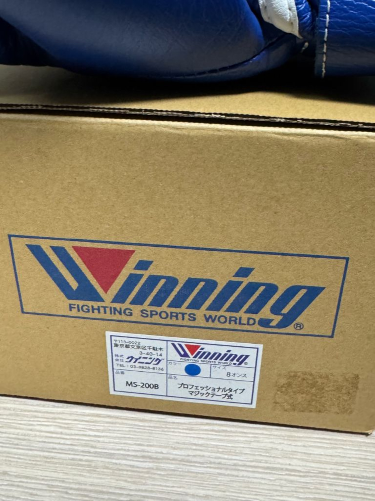 위닝 복싱글러브 8온스 블루 이미지