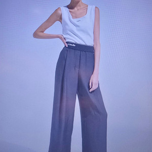 한섬 시스템 밴딩 와이드 팬츠 61