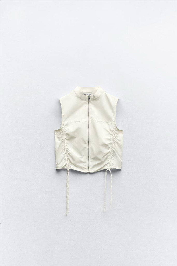 zara 자라 셔링 베스트, 프릴 스커트 셋업 세트 새상품--2