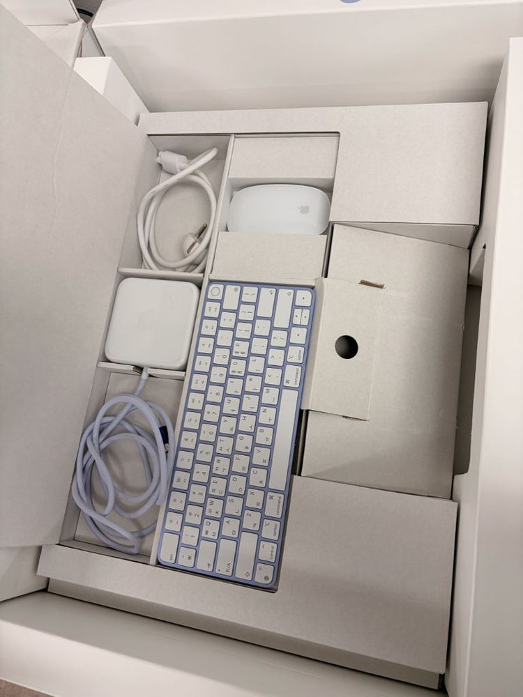 아이맥(imac) 24인치 m1 16GB 512GB(퍼플) 이미지