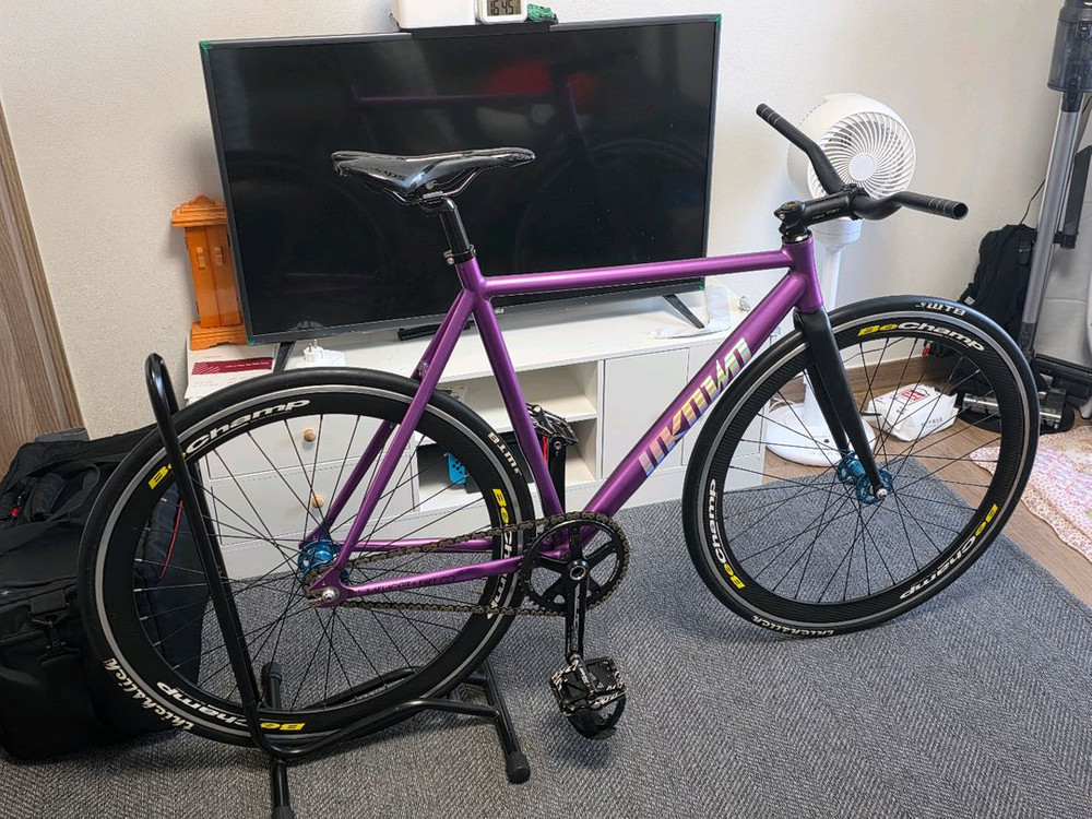 Unknown type 1 퍼플 픽시 자전거 (비챔프 카본 휠셋 + 벨로시닷 크랭크--0