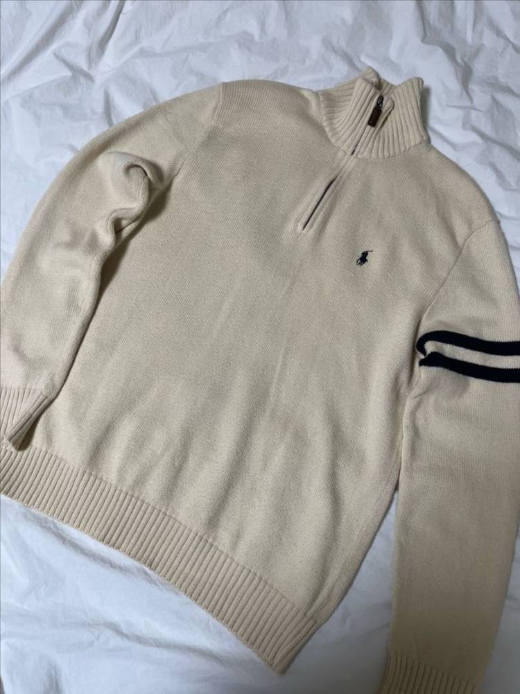 폴로 랄프로렌 하프집업 니트 (M) 이미지