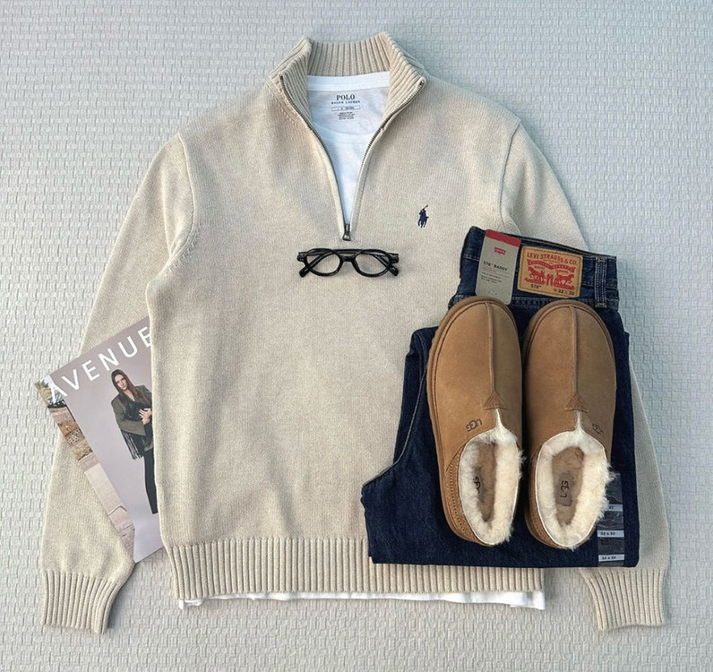 폴로 랄프로렌 하프집업 니트 (M) 이미지