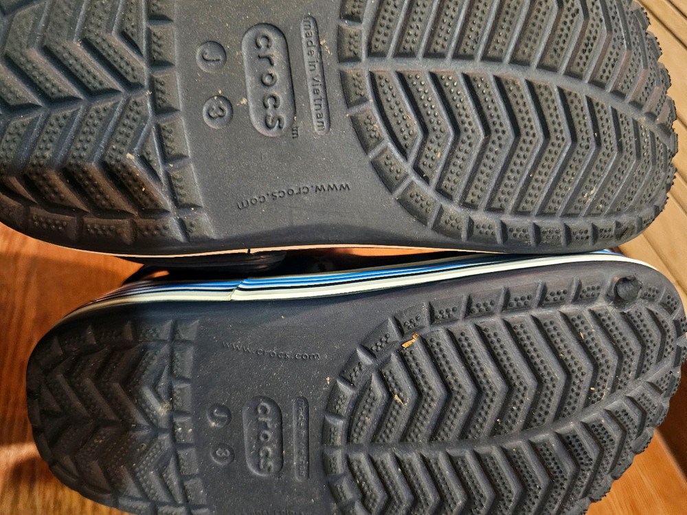 크록스 아동 클로그 J3 상어 패턴 220정도--4