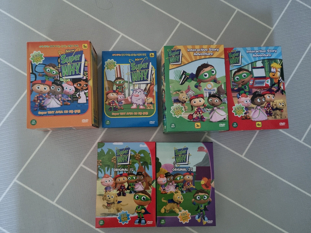 super why (슈퍼와이) 어린이용 영어dvd 6세트(총 dvd 29장+cd 29장)--1