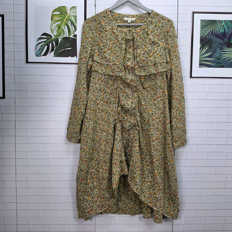 써스데아일랜 잔 꽃무늬 미디 원피스 90(M)사이즈--1