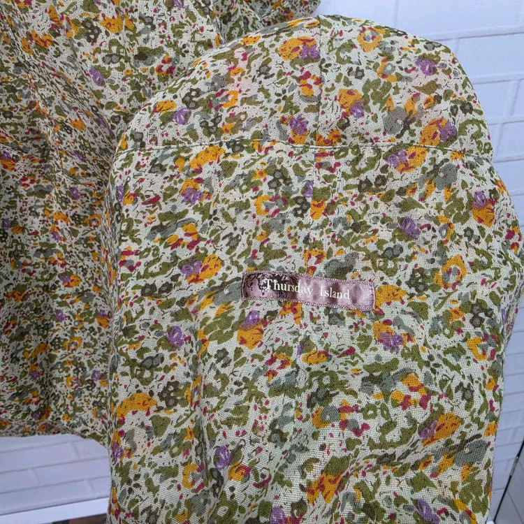 써스데아일랜 잔 꽃무늬 미디 원피스 90(M)사이즈--5