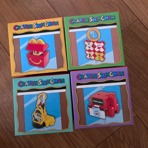 맥도날드 해피밀 짱구 피규어 1~4번 1세트 미개봉새것 이미지