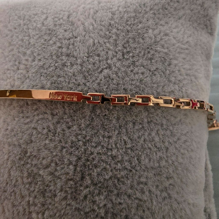 18k핑크골드 스틱 팔찌 이미지