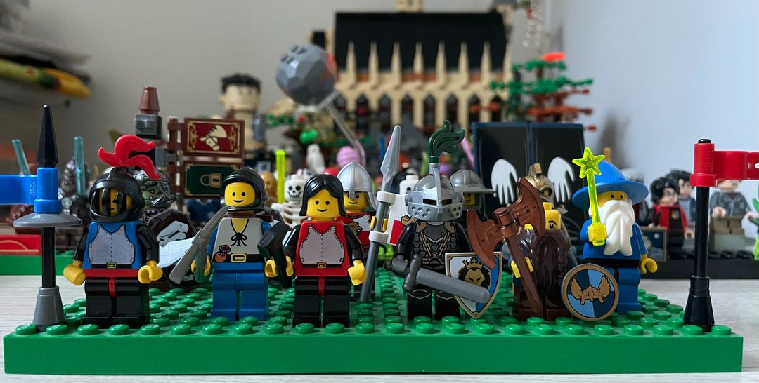 레고 캐슬 올드 기사 해골 드워프 오크 완무 마법사 황금 기사 반지의 제왕 소품 이미지