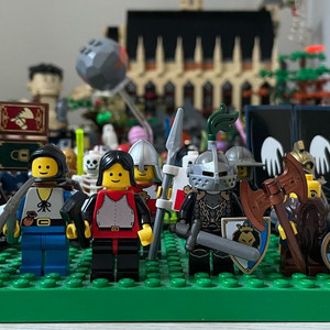 레고 캐슬 올드 기사 해골 드워프 오크 완무 마법사 황금 기사 반지의 제왕 소품 이미지