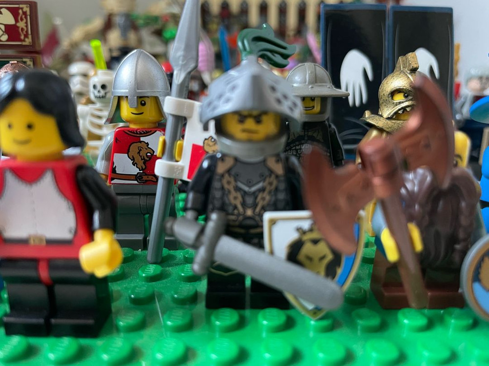 레고 캐슬 올드 기사 해골 드워프 오크 완무 마법사 황금 기사 반지의 제왕 소품 이미지