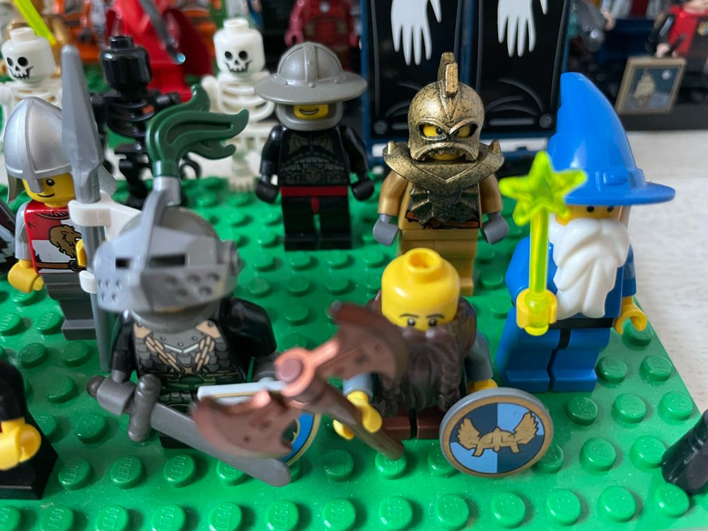 레고 캐슬 올드 기사 해골 드워프 오크 완무 마법사 황금 기사 반지의 제왕 소품 이미지