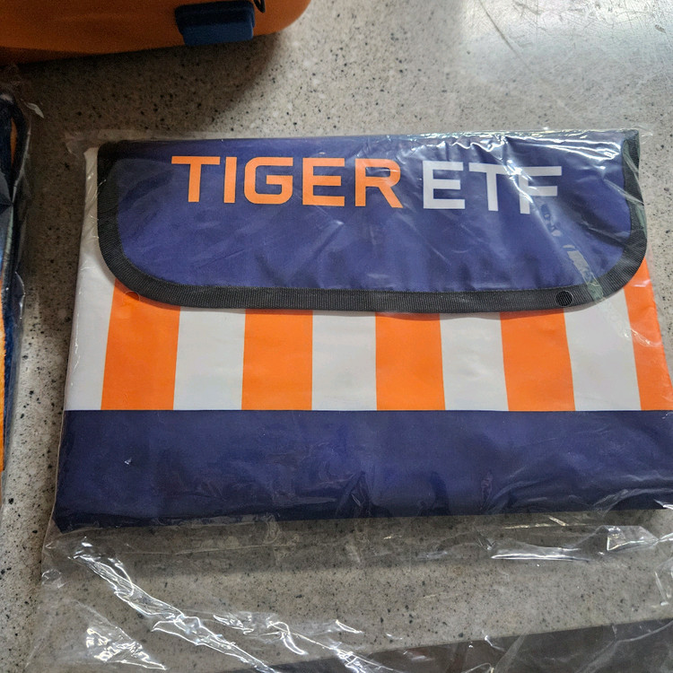 TIGER ETF 미니 캐리어 레디백 + 담요 + 비치타올 세트 새상품--4