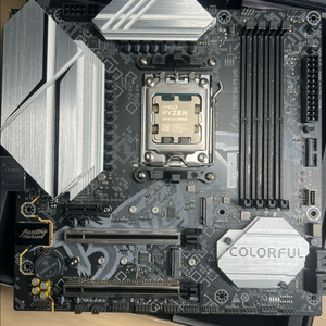 RYZEN 7 7800X3D,B650M,듀얼공랭쿨러 보드셋 이미지