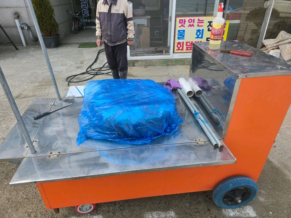 10구 빵기계 LPG 가스식+ 붕어빵포장마차 천막포함 + 오뎅탕6구 이미지