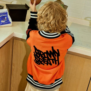 브라운브레스 키즈 바시티 자켓 오렌지 140 이미지