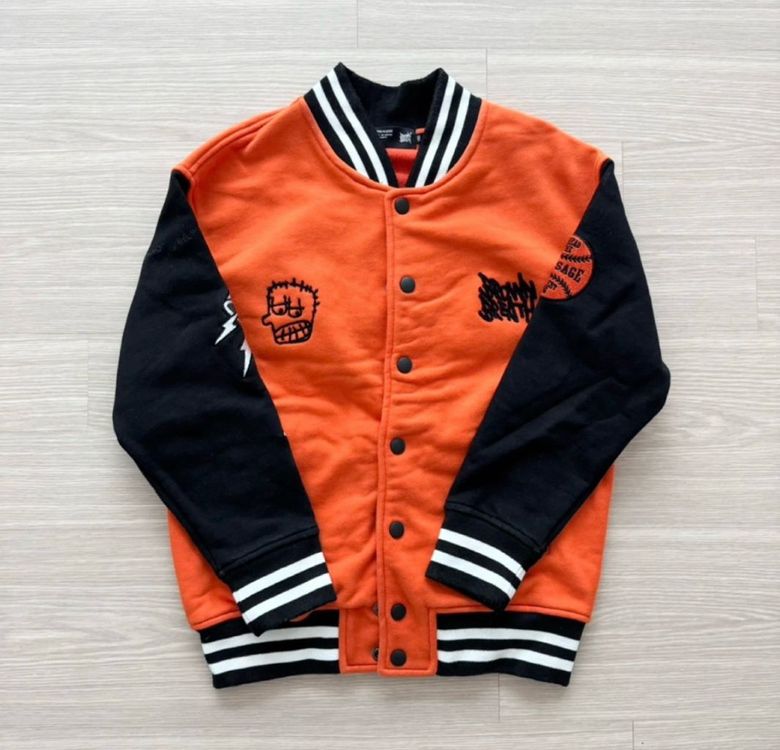 브라운브레스 키즈 바시티 자켓 오렌지 140 이미지