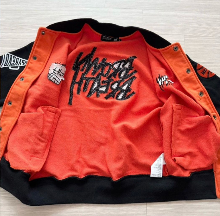 브라운브레스 키즈 바시티 자켓 오렌지 140 이미지