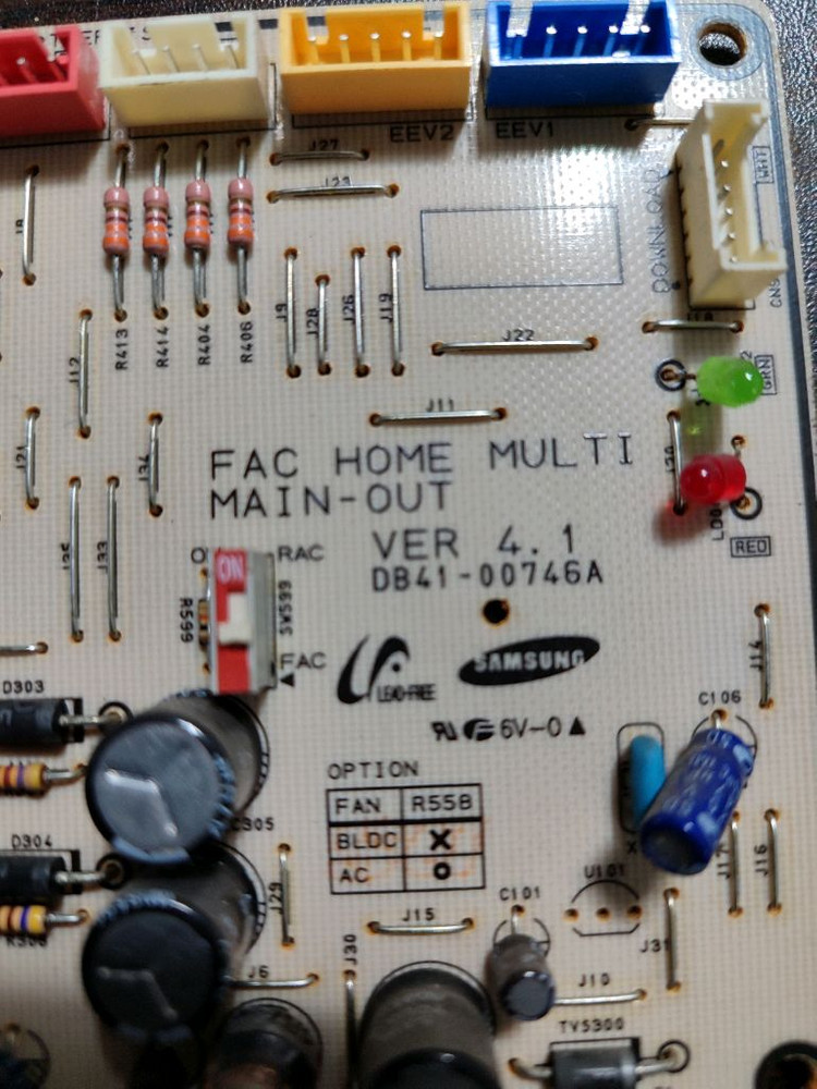 삼성 에어컨 실외기 PCB 기판 이미지