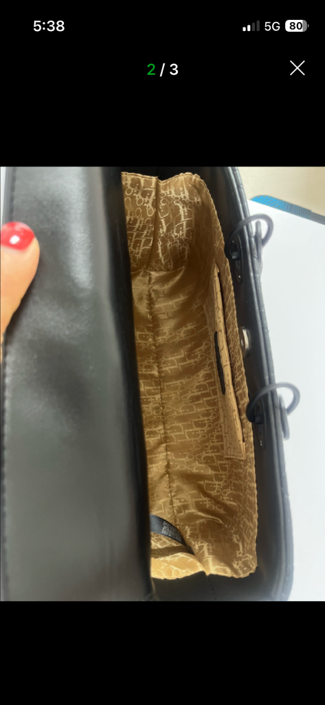 디올 레이디백 무광 새제품 이미지