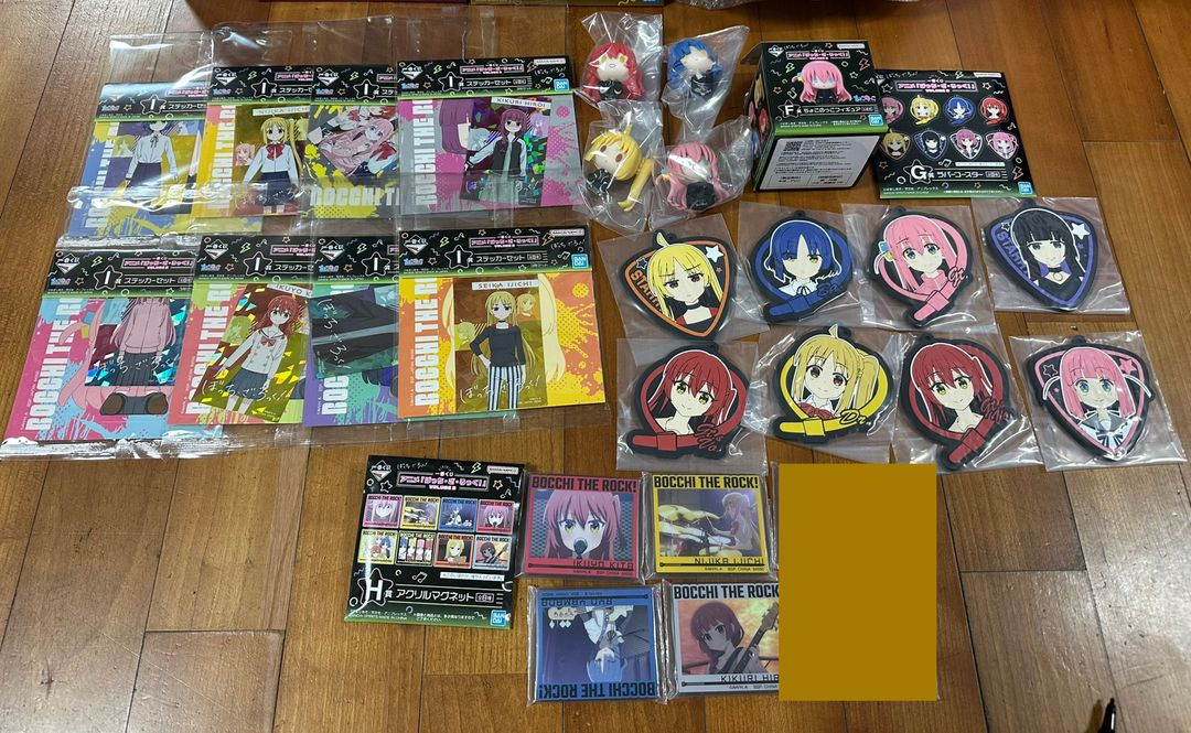 제일복권 진격의 거인 라스트원 에렌 여성형 거인 애니 봇치더락 야마다 료 키타 이쿠요 굿즈 이미지