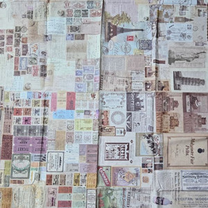 퀼트 미싱 원단 코튼빌 빈티지 페이퍼 1마