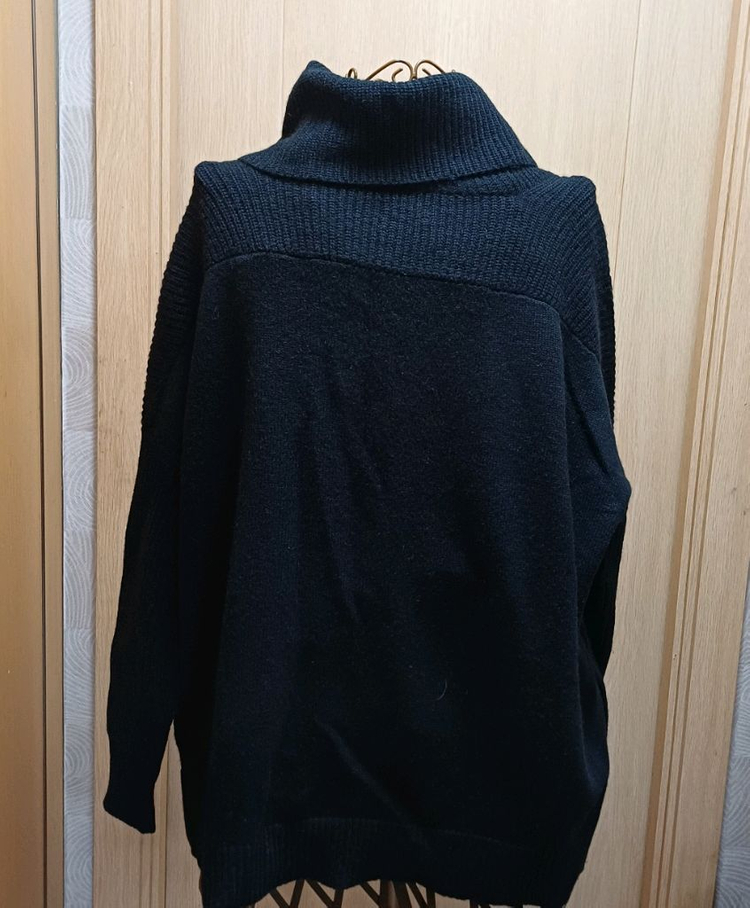 빈스 (Vince) 울 야크 혼방 버튼 터틀넥 니트 S size--2