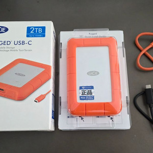 [S급/사용3시간] 라씨(LaCie) 2TB 외장하드 판매합니다 이미지