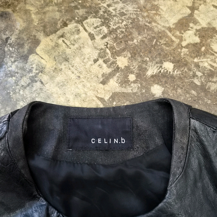 55) Celin.b 셀린비 양가죽 자켓 라이더자켓--2