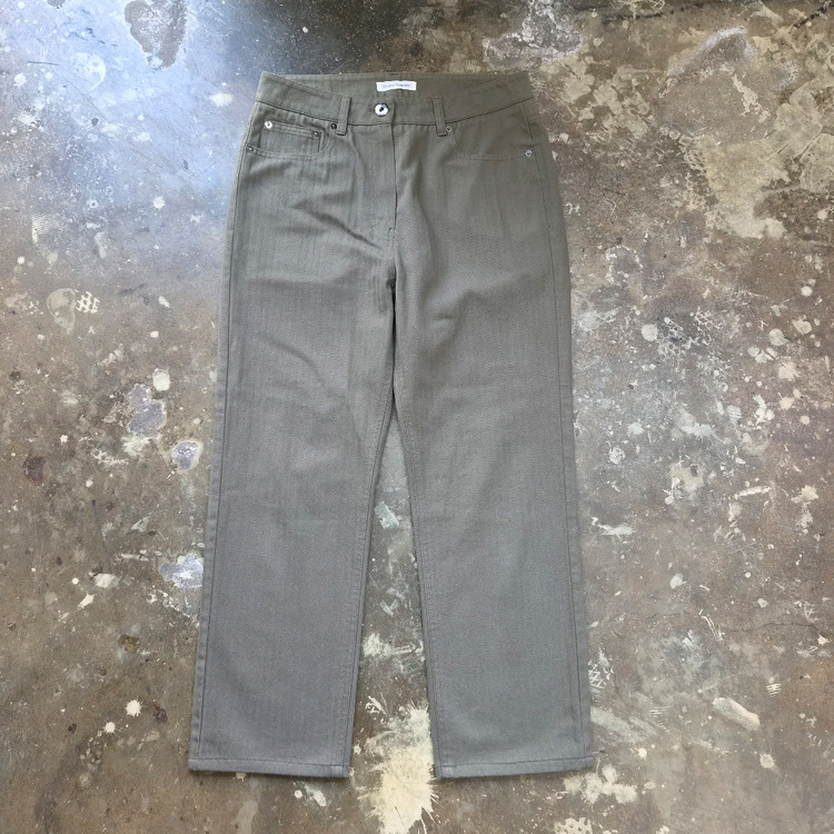 28) 스튜디오 톰보이 헤링본패턴 베이직팬츠 면바지--1