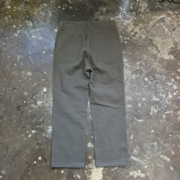 28) 스튜디오 톰보이 헤링본패턴 베이직팬츠 면바지--4