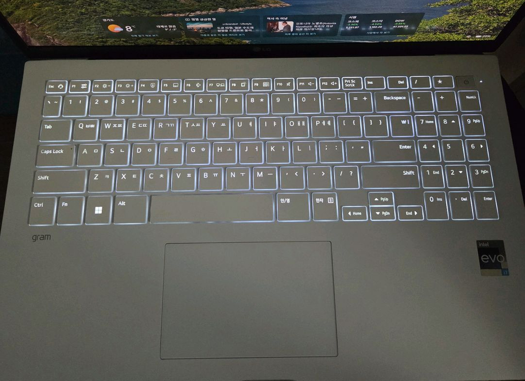 엘지 중고 노트북 i7 그램 화이트 gram 램16G/512G/엘더레이크--3