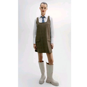 L) ZARA 자라 체크 원피스