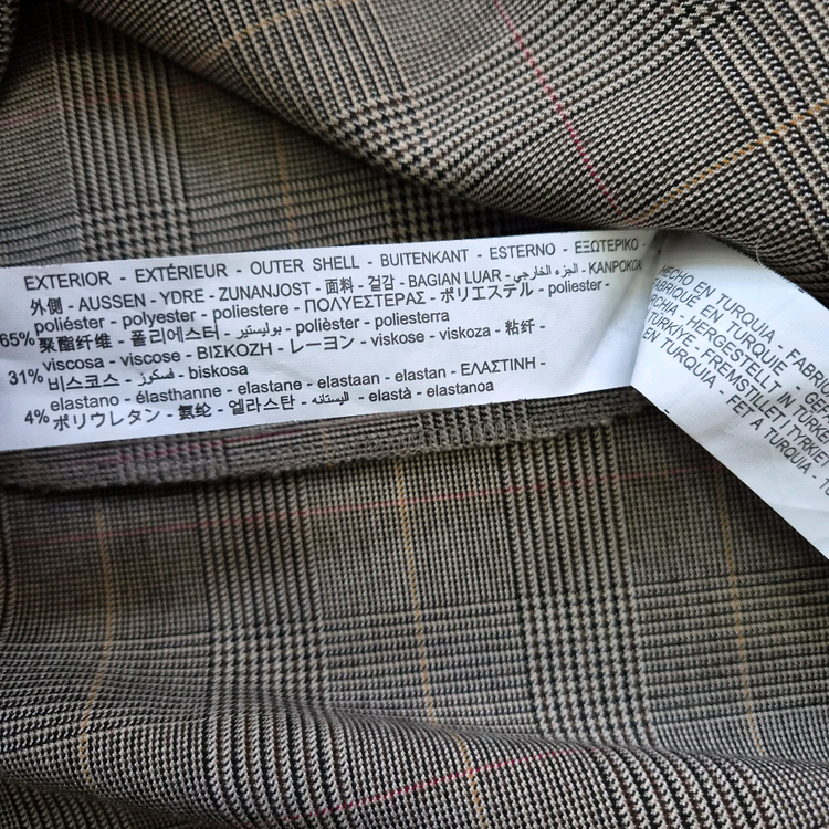 L) ZARA 자라 체크 원피스--6