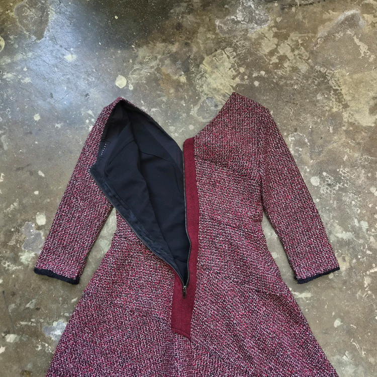 42) 시슬리 트위드 원피스--4