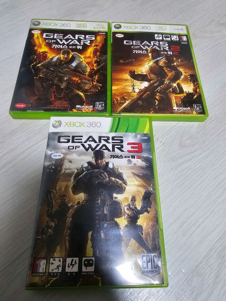 XBOX360 엑박360 기어스오브워 1.2.3일괄 한글판 이미지