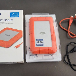 [S급/사용4시간] 라씨(LaCie) 2TB 외장하드 판매합니다 이미지