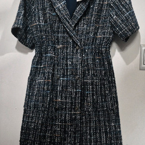 산드로 트위드 반팔 원피스 (새상품)