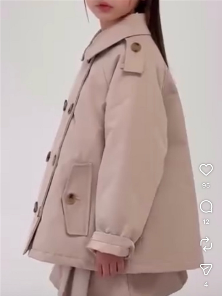 에어피쉬 패딩 트렌치 자켓 2xl(150)--1