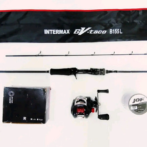 한치,쭈꾸미전용카본낚시대155, 165L+베이트릴+합사