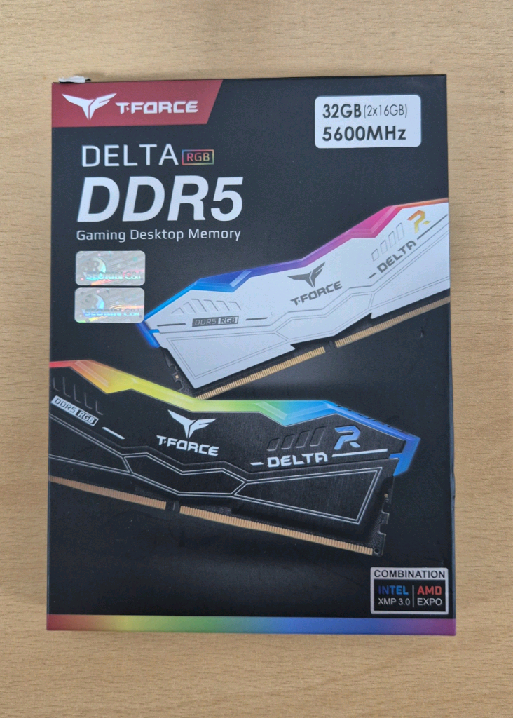 팀그룹 티포스 델타 DDR5 32GB ( 16GB x2) 화이트 하이닉스 칩셋--0