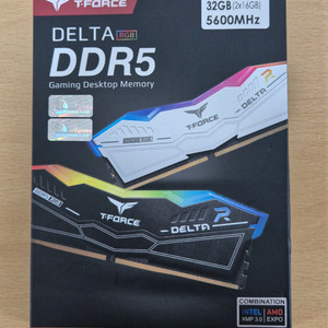 팀그룹 티포스 델타 DDR5 32GB ( 16GB x2) 화이트 하이닉스 칩셋