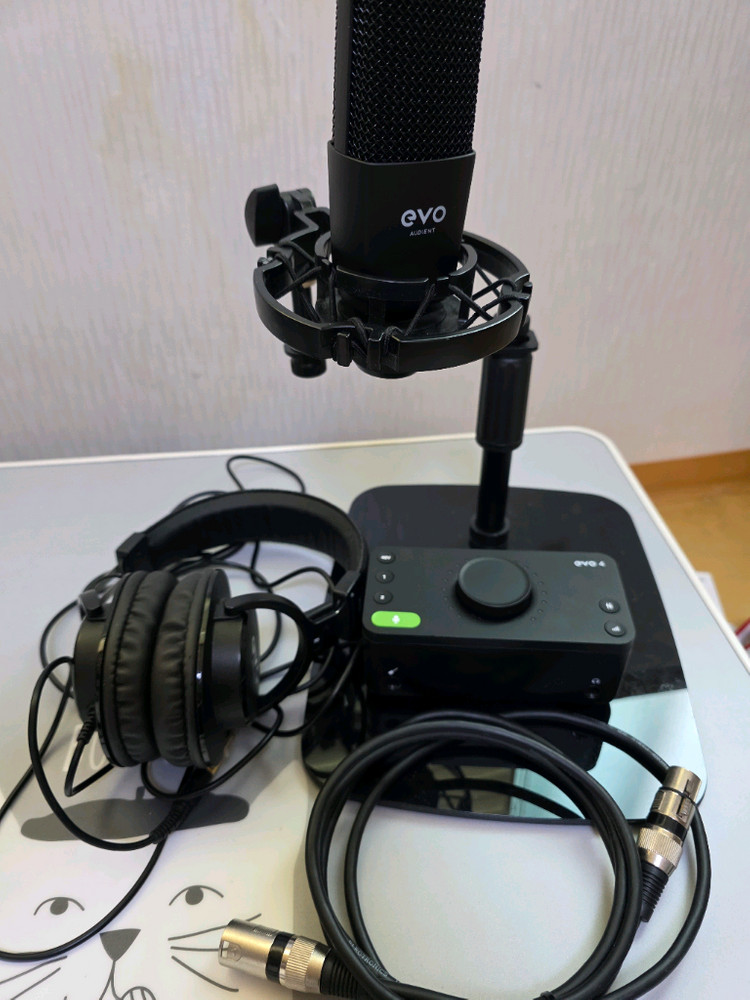 Audient EVO 4 오디오 인터페이스 풀세트 홈레코딩 패키지 SRB--0